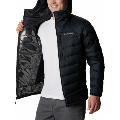 Columbia Autumn Park Down Hooded Jacket Columbia Autumn Park Down Hooded Jacket Férfi Utcai Kabát 010-Black