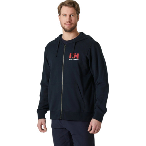 Helly Hansen Hh Logo Full Zip Hoodie 2.0 Férfi Pulóver 597-Navy