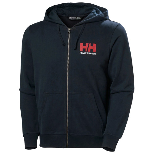 Helly Hansen Hh Logo Full Zip Hoodie 2.0 Férfi Pulóver 597-Navy