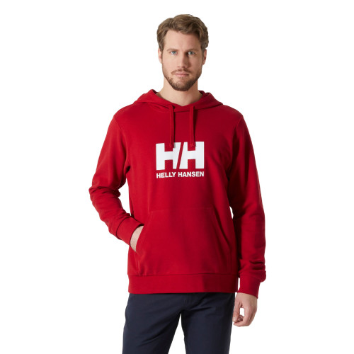 Helly Hansen Hh Logo Hoodie 2.0 Férfi Pulóver 162-Red