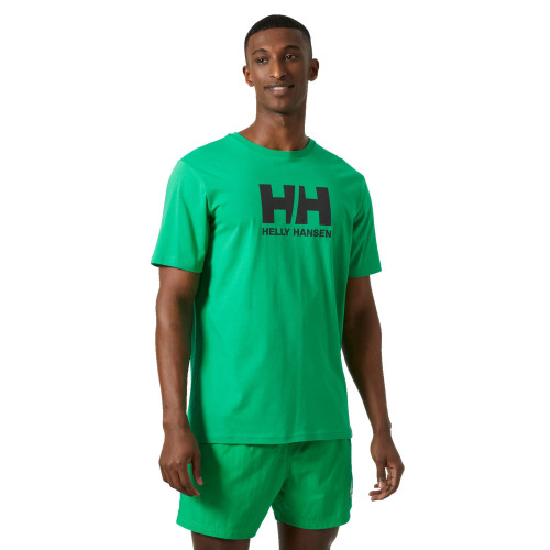 Helly Hansen Hh Logo T-Shirt Férfi Póló 499-Bright Gree