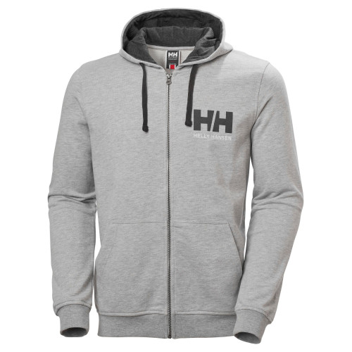 Helly Hansen HH Logo Full Zip Hoodie Férfi Pulóver 949-grey melange