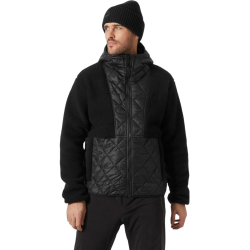 Helly Hansen Stowe Hooded Hybrid Jacket Férfi Polár, Softshell, Középréteg 990-Black