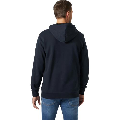 Helly Hansen Hh Logo Fz Hoodie Férfi Pulóver 597-Navy