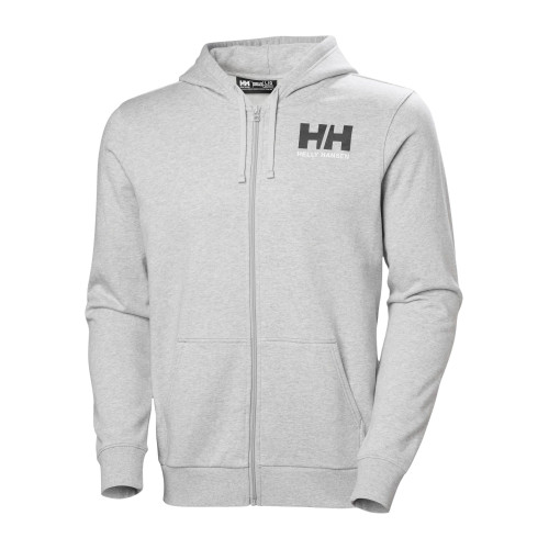 Helly Hansen Hh Logo Fz Hoodie Férfi Pulóver 949-Grey Melange