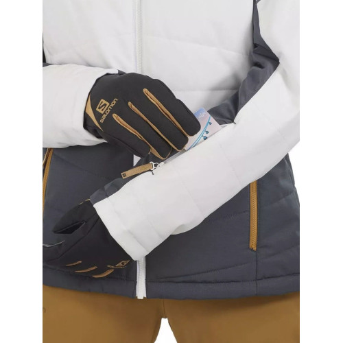 Salomon Edge Jacket W Salomon Edge Jacket W Női Síkabát 100-White-Ebony-Cumin