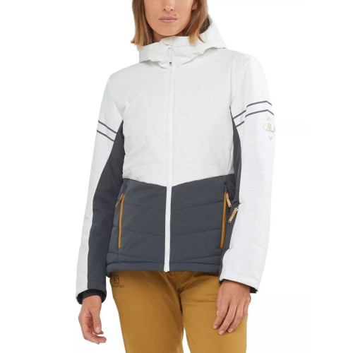 Salomon Edge Jacket W Salomon Edge Jacket W Női Síkabát 100-White-Ebony-Cumin