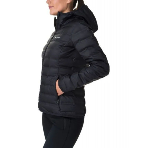 Columbia Lake 22 Down Hooded Jacket Női Utcai Kabát 010-Black