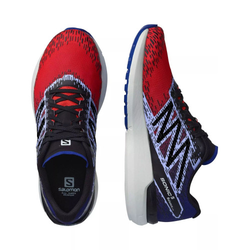 Salomon Sonic 5 Balance Salomon Sonic 5 Balance Férfi Futócipő, terepfutó cipő Poppy Red / Clematis Blue