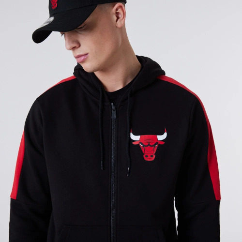 New Era PULOVER NBA FZ PANEL DETAIL HOODY CHIBUL BLK Férfi Pulóver Fekete