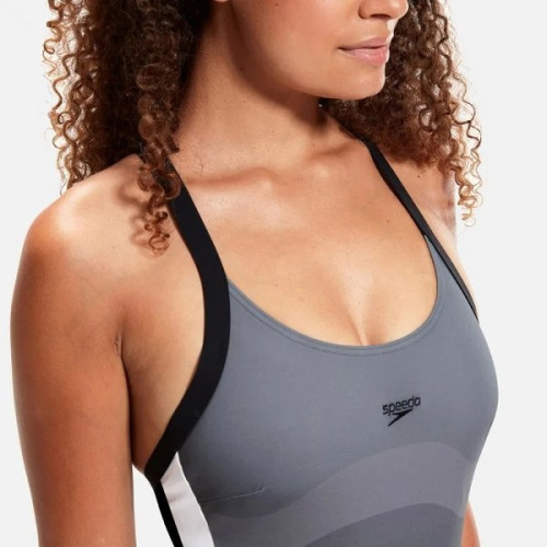 Speedo SPDSCU ENTWINE PT 1PC AF BLACK/WHITE (UK) Speedo SPDSCU ENTWINE PT 1PC AF BLACK/WHITE (UK) Női Úszódressz Fekete