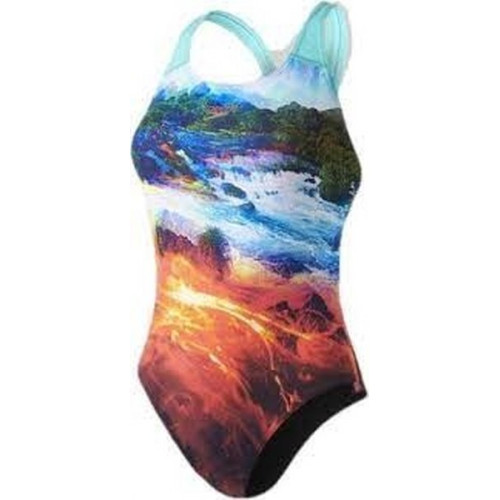 Speedo PLMT PBCK 2 AF BLACK/GREEN(UK) Speedo PLMT PBCK 2 AF BLACK/GREEN(UK) Női Úszódressz Színes