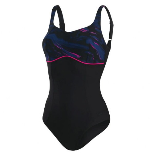 Speedo ContourLustre Printed Shaping 1PC (UK) Speedo ContourLustre Printed Shaping 1PC (UK) Női Úszódressz Fekete