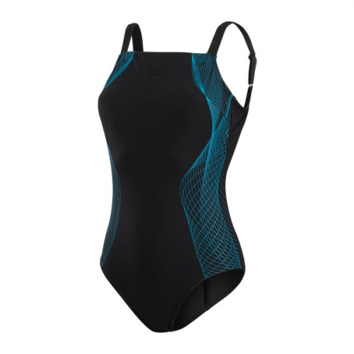 Speedo CrystalLux Printed Shaping 1PC (UK) Speedo CrystalLux Printed Shaping 1PC (UK) Női Úszódressz Fekete