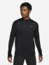 Nike N Therma-FIT Repel EleMt M 1/4-Zip Running Top Férfi Hosszú ujjú póló Fekete