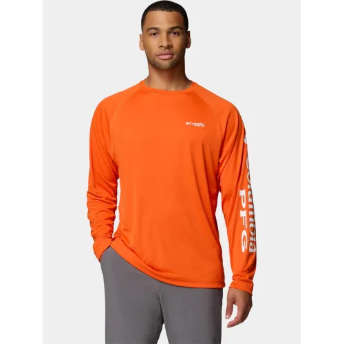 Columbia Terminal Tackle Long Sleeve Shirt Férfi Hosszú ujjú póló 833-Spark Orange