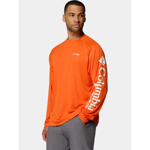 Columbia Terminal Tackle Long Sleeve Shirt Férfi Hosszú ujjú póló 833-Spark Orange