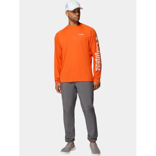 Columbia Terminal Tackle Long Sleeve Shirt Férfi Hosszú ujjú póló 833-Spark Orange