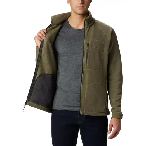 Columbia Fast Trek II Full Zip Fleece Férfi Polár, Softshell, Középréteg 397-Stone Green