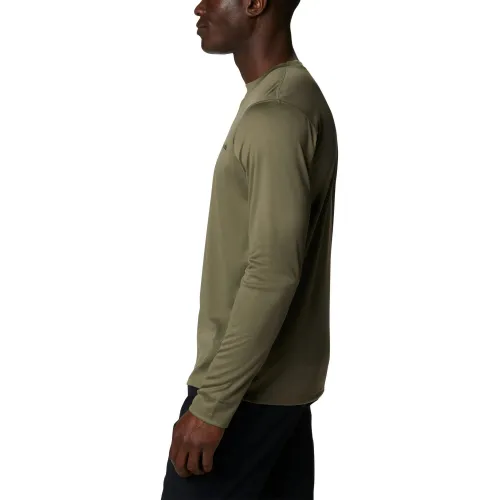Columbia Zero Rules Long Sleeve Shirt Férfi Hosszú ujjú póló 397-Stone Green