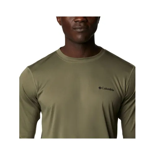 Columbia Zero Rules Long Sleeve Shirt Férfi Hosszú ujjú póló 397-Stone Green