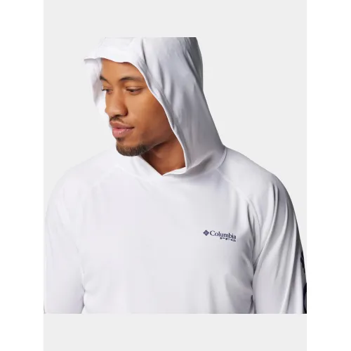 Columbia Terminal Tackle Hoodie Férfi Hosszú ujjú póló 100-White