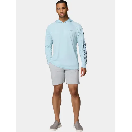 Columbia Terminal Tackle Hoodie Férfi Hosszú ujjú póló 482-Marine Light