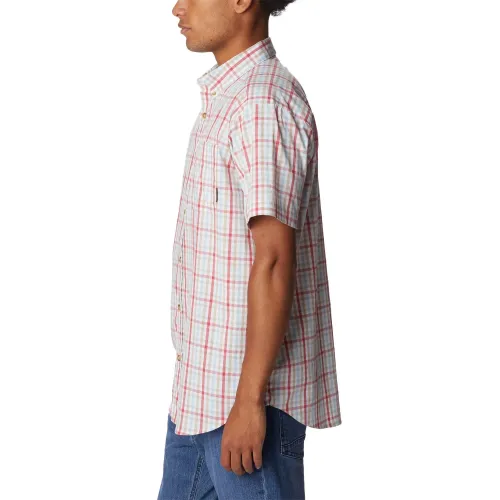 Columbia Rapid Rivers II Short Sleeve Shirt Férfi Ing 687-Sunset Red