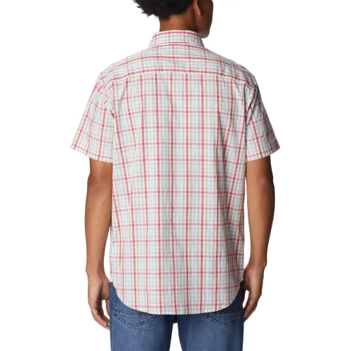 Columbia Rapid Rivers II Short Sleeve Shirt Férfi Ing 687-Sunset Red