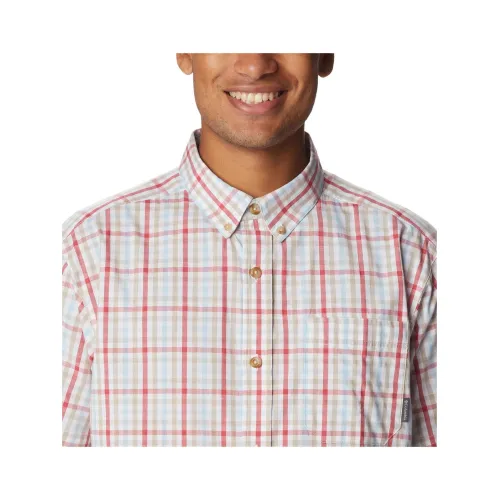 Columbia Rapid Rivers II Short Sleeve Shirt Férfi Ing 687-Sunset Red