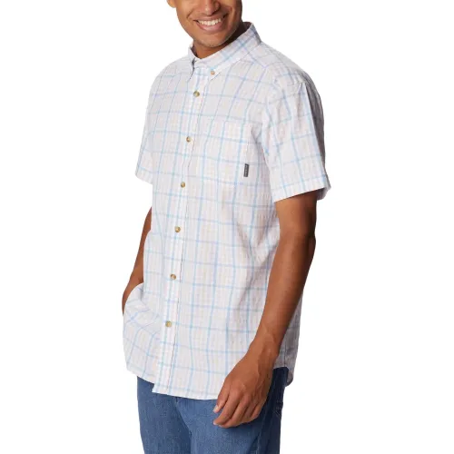 Columbia Rapid Rivers II Short Sleeve Shirt Férfi Ing 430-Jet Stream