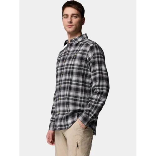 Columbia Cornell Woods Flannel Long Sleeve Shirt Férfi Ing 009-Black