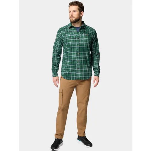 Columbia Cornell Woods Flannel Long Sleeve Shirt Férfi Ing 375-Rain Forest