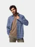 Columbia Cornell Woods Flannel Long Sleeve Shirt Férfi Ing 483-Dark Mountain