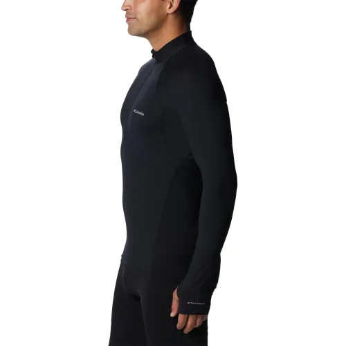 Columbia Midweight Stretch Long Sleeve Half Zip Férfi Aláöltözet 011-Black