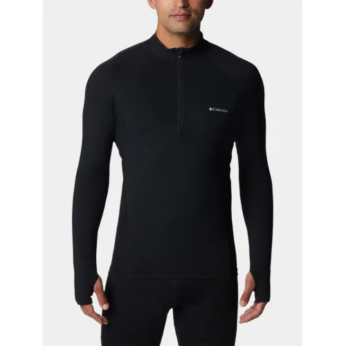 Columbia Midweight Stretch Long Sleeve Half Zip Férfi Aláöltözet 011-Black