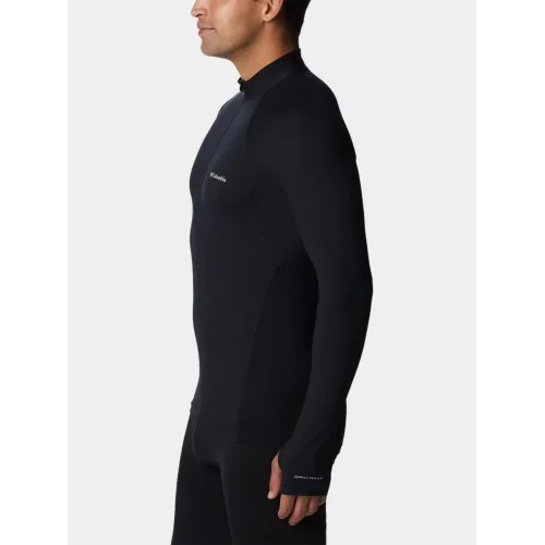 Columbia Midweight Stretch Long Sleeve Half Zip Férfi Aláöltözet 011-Black