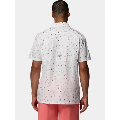 Columbia Super Slack Tide Camp Shirt Férfi Ing 113-White Florilife