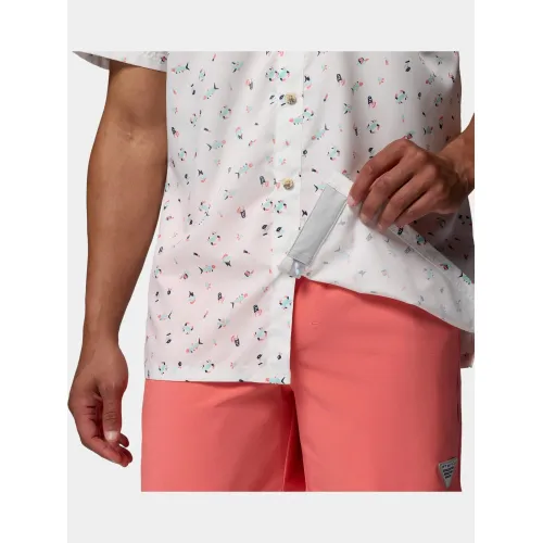 Columbia Super Slack Tide Camp Shirt Férfi Ing 113-White Florilife