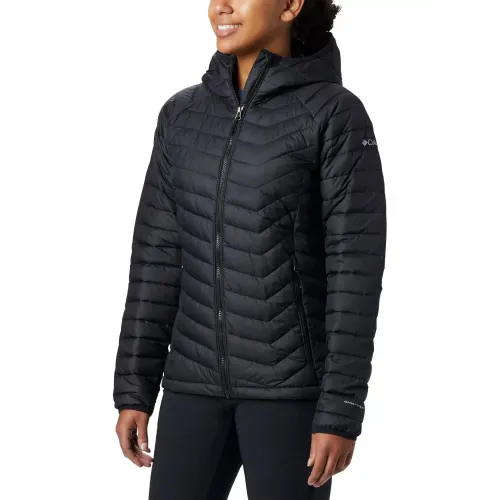 Columbia Powder Lite Hooded Jacket Női Utcai Kabát 011-Black
