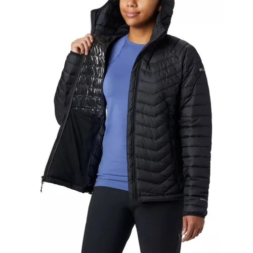 Columbia Powder Lite Hooded Jacket Női Utcai Kabát 011-Black