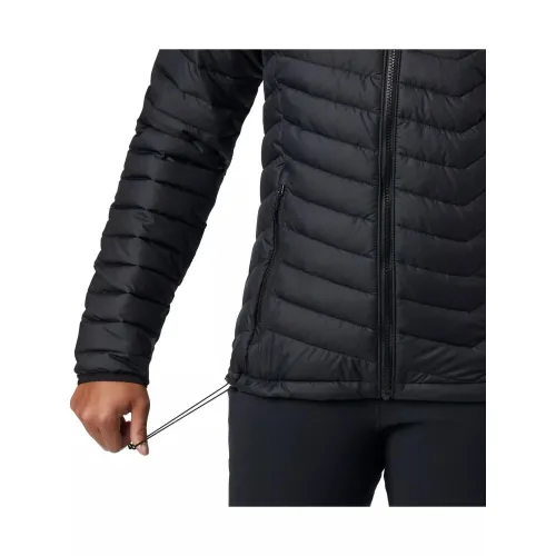 Columbia Powder Lite Hooded Jacket Női Utcai Kabát 011-Black