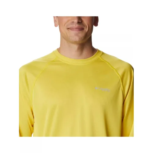 Columbia Terminal Tackle Heather LS Shirt Férfi Póló 716-Laser Lemon