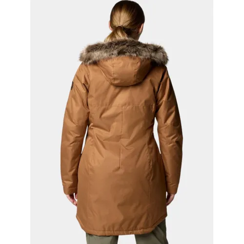 Columbia Suttle Mountain Long Insulated Jacket Női Utcai Kabát 225-Camel Brown