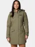 Columbia Suttle Mountain Long Insulated Jacket Női Utcai Kabát 397-Stone Green