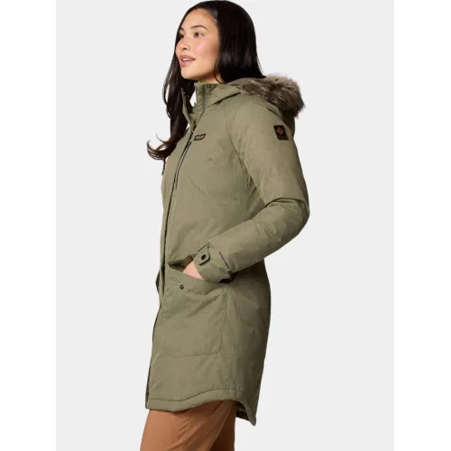 Columbia Suttle Mountain Long Insulated Jacket Női Utcai Kabát 397-Stone Green