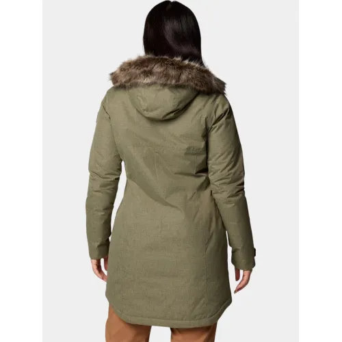 Columbia Suttle Mountain Long Insulated Jacket Női Utcai Kabát 397-Stone Green