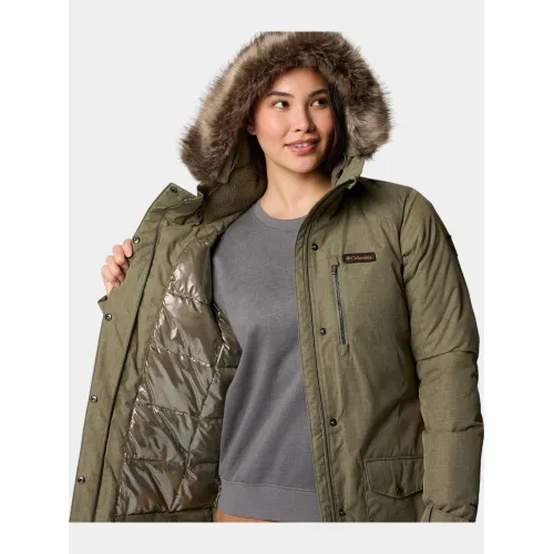 Columbia Suttle Mountain Long Insulated Jacket Női Utcai Kabát 397-Stone Green