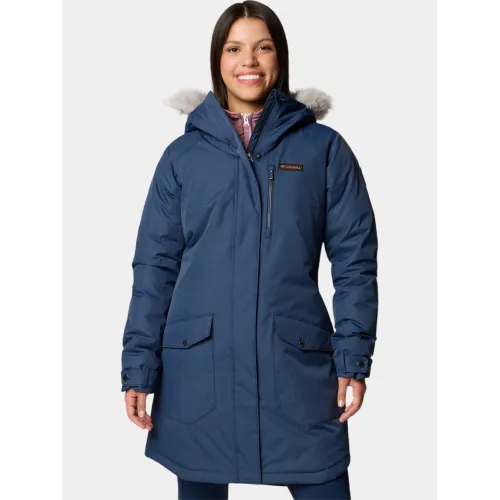 Columbia Suttle Mountain Long Insulated Jacket Női Utcai Kabát 464-Collegiate Navy