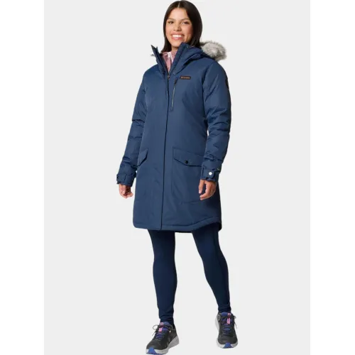 Columbia Suttle Mountain Long Insulated Jacket Női Utcai Kabát 464-Collegiate Navy